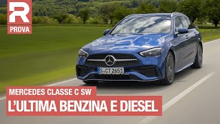 Nuova Mercedes Classe C SW  Test della 20 TURBODIESEL mild hybrid da 220 CV [upl. by Thalia]