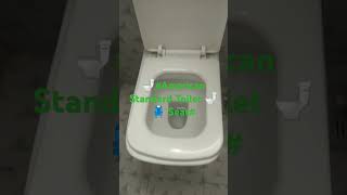 🚾🚽🧼🧽Round Wall Hung Commode with Soft ClosingSquare shapeToilet seatYouTube shorts [upl. by Lihka]