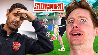 MIKEL ARTETA RATES THE SIDEMENS FOOTBALL ABILITY REACTION [upl. by Nyleimaj723]