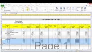 Lesson 7 part 4 Create procurement tracking log [upl. by Enneire]