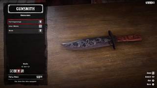 Red Dead Redemption 2  Custom Knife [upl. by Eirrahs]