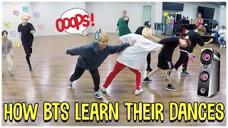 Lets See How BTS Learns Their Choreography [upl. by Analihp]