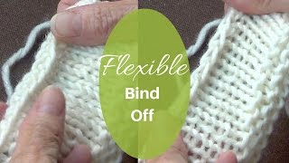 Flexible Bind Off  Stretchy Cast Off [upl. by Ganley]