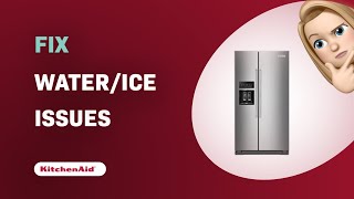 How to Fix KitchenAid KRSF705HPS WaterIce Dispenser Issues [upl. by Lorene567]