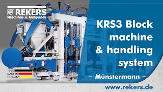 REKERS KRS3 Block Machine and Handling System Muenstermann [upl. by Epifano]