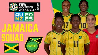 JAMAICA Official Squad FIFA Womens World Cup 2023  FootWorld [upl. by Ronym]