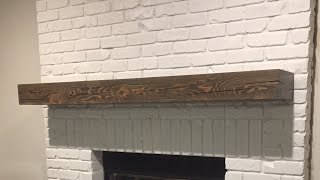 How to Install Fireplace Mantel with Hidden Bracket [upl. by Lorette]