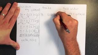 Extended Euclidean Algorithm Example [upl. by Basir]