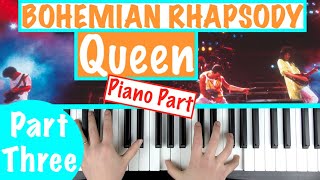 How to play BOHEMIAN RHAPSODY  Queen Part 3 Piano Chords  Accompaniment Tutorial [upl. by Anilave]