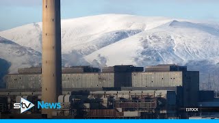 Longannet power station chimney demolished in explosion [upl. by Maurizia661]