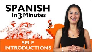 Learn Spanish  Learn How to Introduce Yourself in Spanish [upl. by Myrtice533]