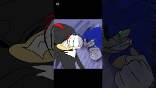 Sonic vs Shadow comic sonico sonicthehedgehog foryou sega noflop digitalart shorts [upl. by Enitsahc]