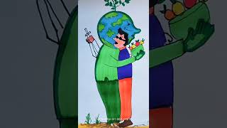 Protect our Earth 🌍 Stop polluting motivation art shorts [upl. by Nitsirhc]