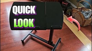 Overbed Bedside Desk Mobile Rolling Laptop Stand  Trendroid Reviews [upl. by Happ]