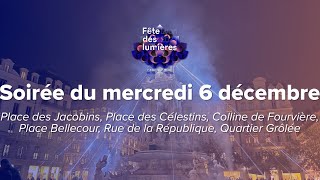 🌠Fête des Lumières Lyon 2023  soirée du mercredi 6 décembre avantpremière [upl. by Eenttirb]