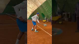 Manutenzione campo tennis tennisyoutube yesandnotennis puntoperso tennisrules [upl. by Follansbee]