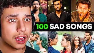 Top 100 SAD BOLLYWOOD SONGS [upl. by Evod]