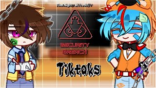 Aftons reacts to Security Breach Tiktoks  FNAF  GlamMike TheoryAu  Part 1  Gacha Club [upl. by Dalenna821]