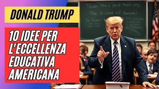 Come trasformare le scuole americane 10 idee per leccellenza educativa  Donald Trump [upl. by Albin]