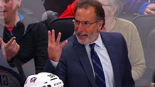 Tortorella furious after team punished for Lucic’s high stick on McDavid [upl. by Yelsnit5]