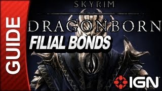 Skyrim Dragonborn DLC Walkthrough Filal Bonds [upl. by Ahsitul]