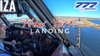 LAST ONE B777 JFK 🇺🇸 New York  LANDING 04R  4K Cockpit View  ATC amp Crew Communications [upl. by Eillat126]