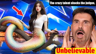 Amazing talent shocks the judges with half human half snake wins the Golden Buzzer  AGT 2024 [upl. by Adnerad708]