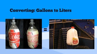 Converting Gallons to Liters and Liters to Gallons [upl. by Anelliw]