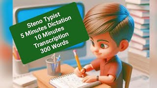 STENO TYPIST MOCK TEST  Legal dictation  60 WPM [upl. by Joung]