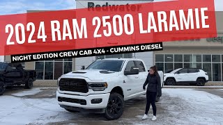 New 2024 Ram 2500 Laramie Night Edition Crew Cab 4x4  Cummins  Stock  RR24910  Redwater Dodge [upl. by Zina]