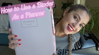 USING A BINDER AS A PLANNER  HOW TO ORGANIZE YOUR ENTIRE LIFE [upl. by Cariotta762]