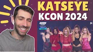 KATSEYE  DEBUT and TOUCH at KCON LA 2024 PRESHOW  REACTION [upl. by Eyaj]