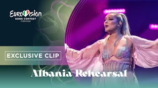 Ronela Hajati  Sekret  Exclusive Rehearsal Clip  Albania 🇦🇱  Eurovision 2022 [upl. by Balac]