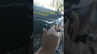 Gixxer  head light  black  Sticker modify [upl. by Akyre]