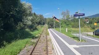 Führerstandmitfahrt Zwiesel  Bodenmais Stichstrecke BR650 Bayerische Waldbahn [upl. by Desi]