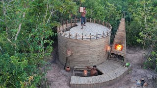 We Spent 39Day Building Bushcraft A ViralBamboo House In Deep Jungle [upl. by Hannie59]