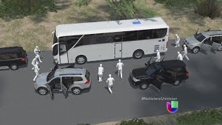 Hombres armados secuestran pasajeros de transporte público en Tamaulipas [upl. by Laverna50]