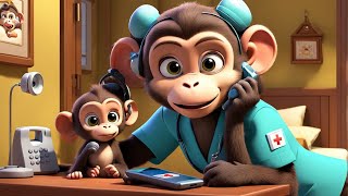 Five Little Monkeys Jumping on the Bed  Popular Nursery Rhyme for Kids  Educational Kids Songs [upl. by Ignacius227]