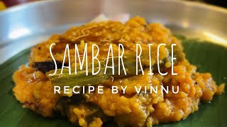 Yummy sambar rice  recipe by vinnu [upl. by Aenert]