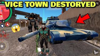 Vice Town Destroyed 😱  Part 2  Rope hero vice town game  classic gamerz [upl. by Tallula529]