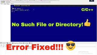 No Such File or Directory Error  C C Compiler  Library found Problem Solved [upl. by Diane]