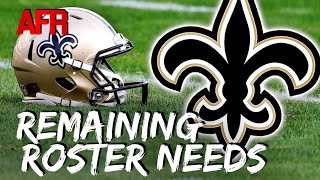 Saints Biggest Remaining Roster Needs  BEST New Orleans NFL Draft Pick  New Orleans Saints News [upl. by Joby]