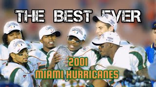 Greatest College Football Team Ever 2001 Miami Football [upl. by Abagail246]