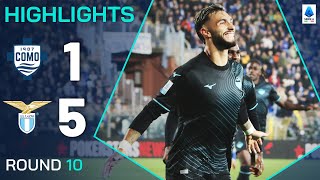 COMOLAZIO 15  HIGHLIGHTS  TWO red cards as Lazio cruise to victory  Serie A 202425 [upl. by Nitsed793]