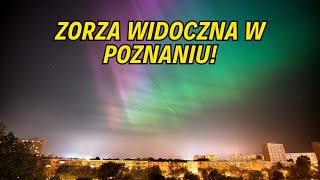 Mega zorza nad Poznaniem  mam nagranie wideo [upl. by Clio]