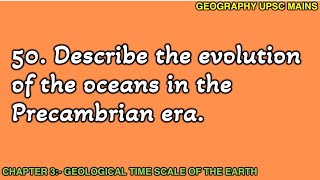 350 Evolution of the Oceans in the Precambrian Era  Early Earth Oceans [upl. by Nosliw]