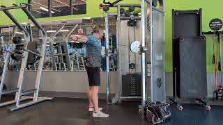 Single Arm Rear Delt Fly with Cable Upper Body Strength  Syracuse Fitness Center [upl. by Amzu]