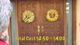 How to make an Easy Tinsel Wreath  Tinsel Garland Wreath  Tinsel Garland Craft  Christmas Wreath [upl. by Elleuqram]