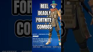 Reel Deadly Fortnite Combos Jing Default Style  Fortnite Crew Pack  fortnitecombos fortnite [upl. by Horick]