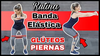 EJERCICIOS CON BANDA ELÁSTICA PARA GLÚTEOS Y PIERNAS de 12 Minutos  NatyGlossGym [upl. by Armillas]